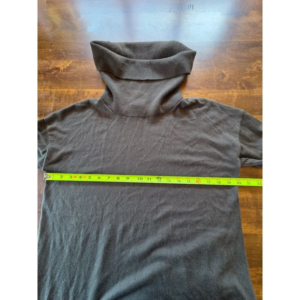 Premise Graphite Gray Cowl Neck Tunic Sweater M High Low Hem Tunic Knit Cozy